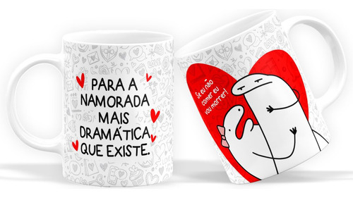 Caneca Flork Namorados - Se Eu Não Comer Eu Vou Morrer!