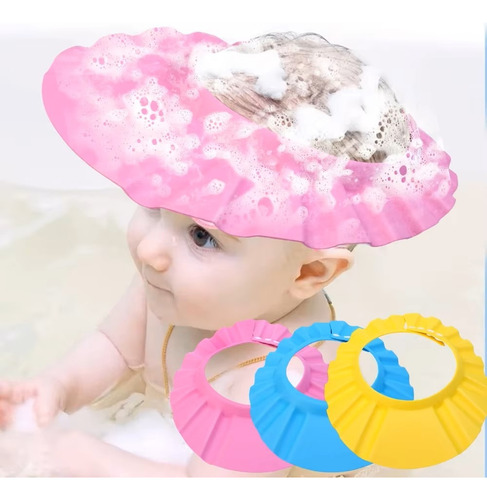 Gorro Baño Bebe Fucsia Fucsia
