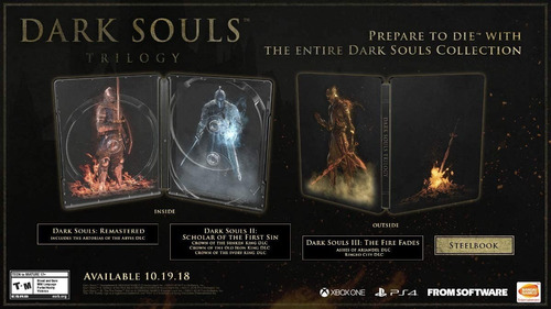 Dark Souls Trilogy Xbox One Steelbook Edition (en D3 Gamers)