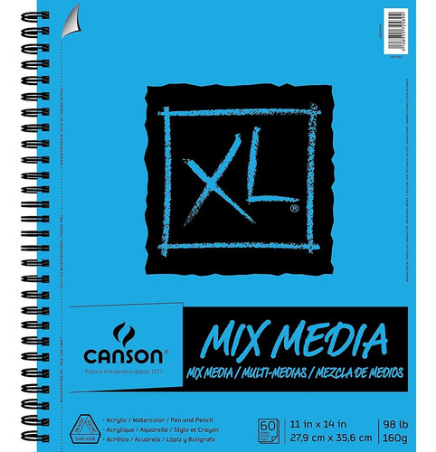 Canson Xl Serie Mix Media Pad 11  X14  Cable Lateral