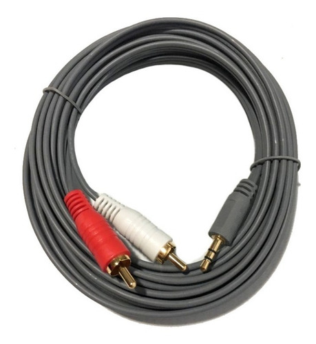 Cable Plug 3,5 Macho A 2 Rca Macho 5 Metros