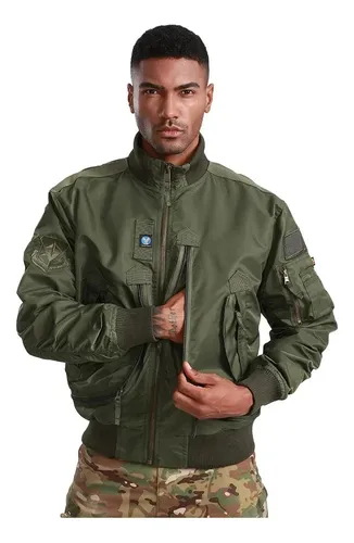 Chaqueta bomber camuflaje hombre online
