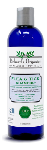 Richard's Organics Champ Para Pulgas Y Garrapatas Para Perro