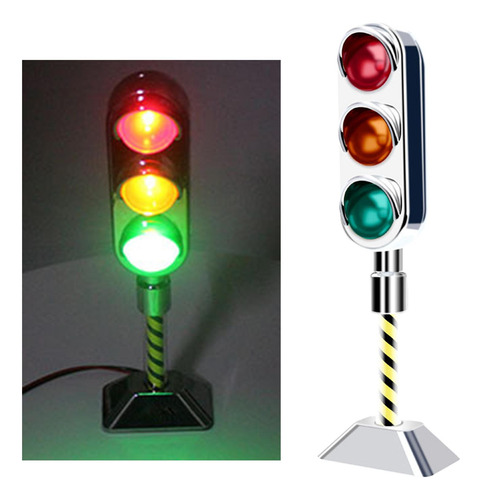 Miniatura Dc12v Led Luz De Tráfico Modelo De Estilo A
