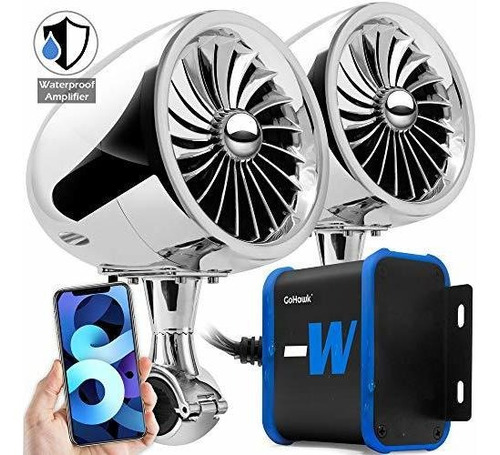 Tj4 Amplificador Impermeable 4 Rango Completo Bluetooth