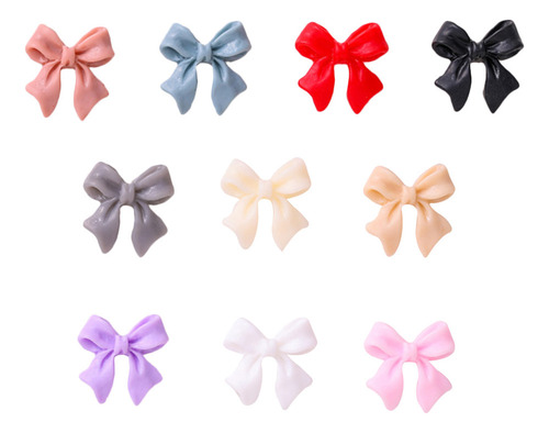 Zapatos Bowknot Nail Decorations, Accesorios Para Uñas, 100