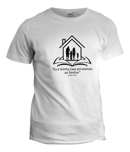 Camiseta Personalizada Eu E Minha Casa - Giftme - Gospel