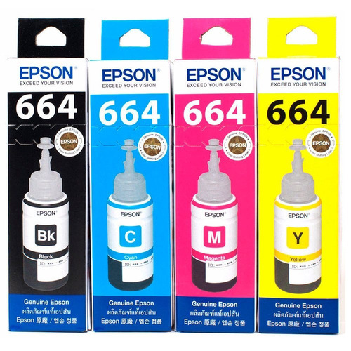 Imagen 8 de 8 de Botella De Tinta Epson 664, Cyan, Para L210, L355, L555