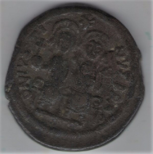 Imperio Bizantino Bronce Justino Ii   (565-578)  Follis B+