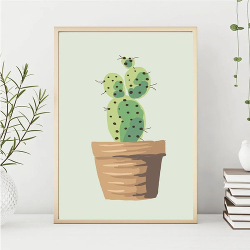 Imagen 5 de 7 de Cuadros Modernos - 20x30 Cm - Hojas, Cactus, Suculentas Más!