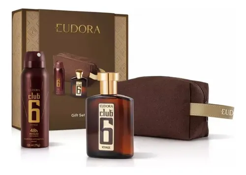 comprar Eudora Club 6 Voyage Colônia, Aerossol E Necessaire
