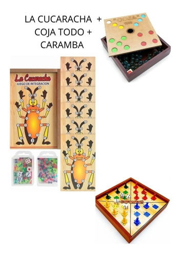 Juego De Mesa Combo Cucaracha Coja Todo Caramba 