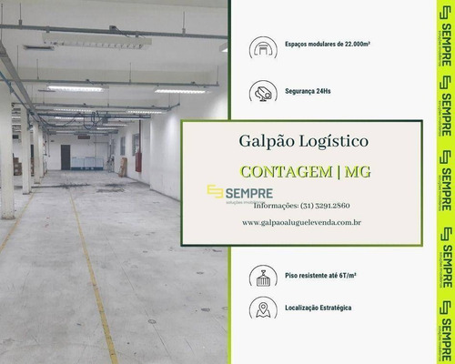 Imagem 1 de 24 de Galpão Para Alugar Em Contagem/mg - Ga1691
