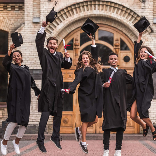 A 8 Piezas Gorra Graduación Con Borla Ajustable For Adultos
