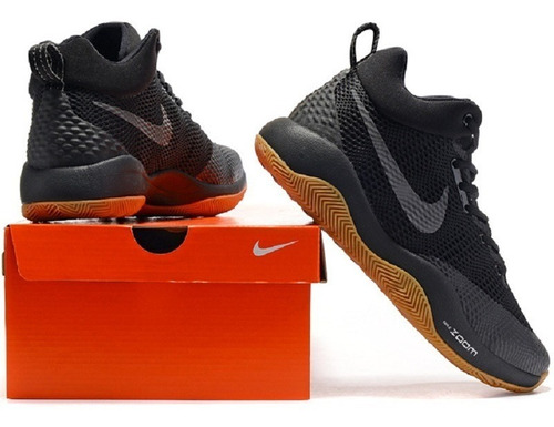 Tenis Nike Zoom Rev 2017 Basketball Negro Y Suela Liga Jca | Mercado Libre