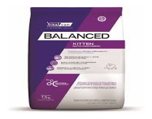 Vital Cat Balanced Kitten 7,5kg Envio Todo Capital!!!