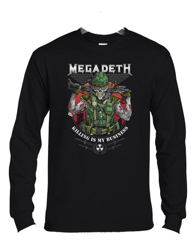 Polera Ml Megadeth Killing Is My Business Soldier Metal Abom