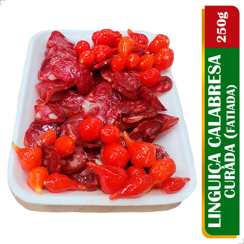 Linguiça Calabresa Curada (fatiada) - Sabor Intenso