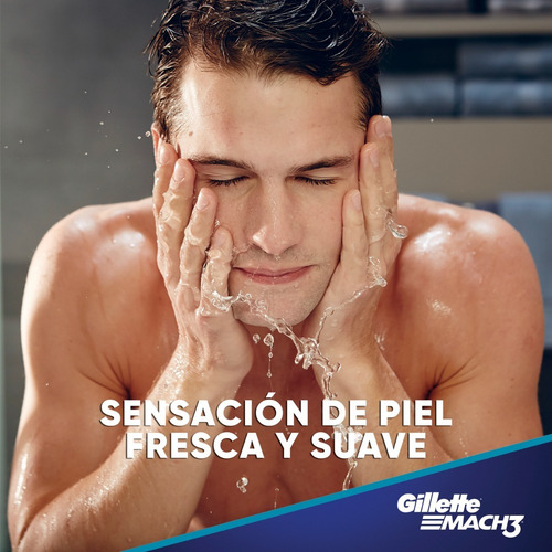 Gel De Afeitar Gillette Mach3 Complete Defense, 198 Gr