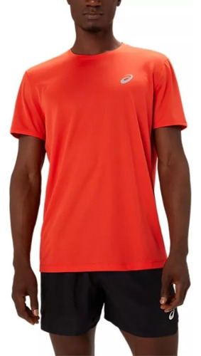 Playera Running Asics Silver Ss Rojo Hombre 2011c270.602