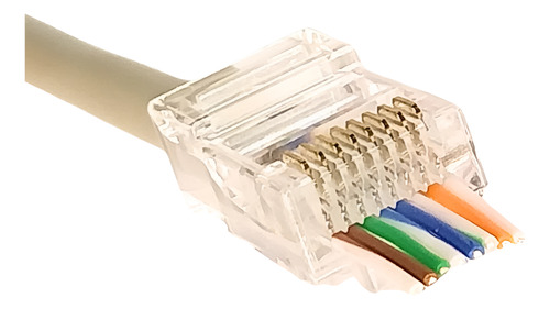 Satra Conector Ez Plug Rj45 Cat 5e Caja 100 Unidades