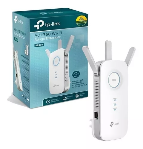 Repetidor WiFi  TP-Link RE450 Doble Banda , 3 antenas, MU-MIMO, Ethernet  Gigabit, WPS, AC1750