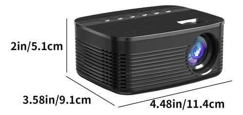 Un Mini Proyector Led Hd Portátil Para El Hogar De 100 Pulga