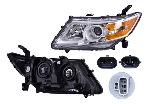 Faro Izq Honda Odyssey 2012 Depo