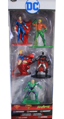 Juguete Nano Coleccion Importado Superman-batman-acuaman-