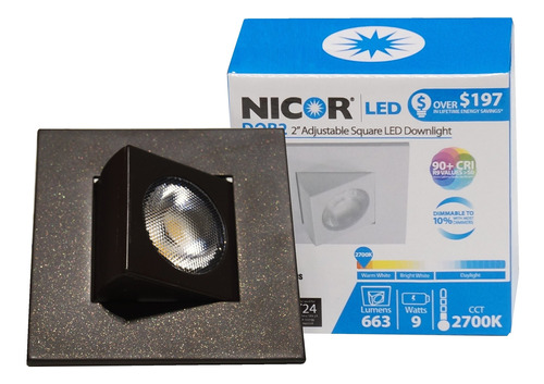 Nicor Lighting Dqr2aa10  120  3 Kob 2 En Downlight Con Globo