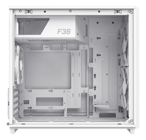Gabinete Gamemax F36 White C/coolers X3 Argb Venex Color Blanco