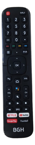 Control Remoto Bgh Original Erf2m60b Comando De Voz Negro
