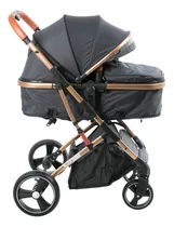 Comprar Coche Moises Para Bebe Con Amortiguación Ebaby Saturno Color Negro Chasis Negro