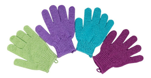 Kit Com 6 Pares Luvas Esfoliantes Para Banho Ou Massagem