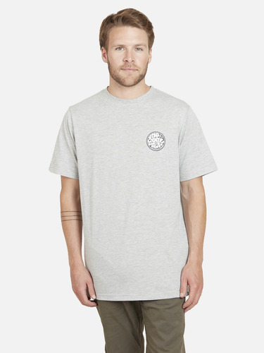 Polera Lil Wetsuits Tee Hombre Gris Mezcla Rip Curl