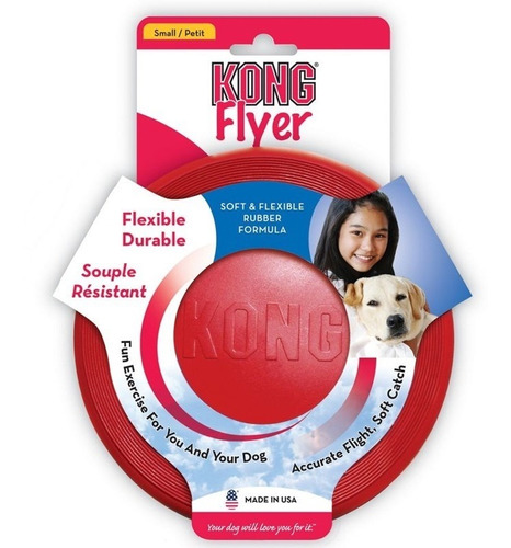Juguete Kong Flyer Frisbee Perro - Talla S