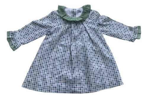 Vestido Para Niñas Estampado Principe De Gales