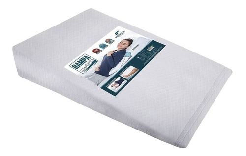 Almohada Fibrasca Rampa terapéutica adulto Saúde triangular inteligente 83cm x x 15cm blanca
