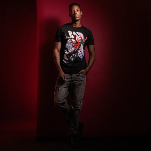 Playera Miles Mascara De Latex Hombre Spider-man