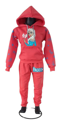 Conjunto  Pants Y Sudadera Para Niña Princesa Frozen Hermoso