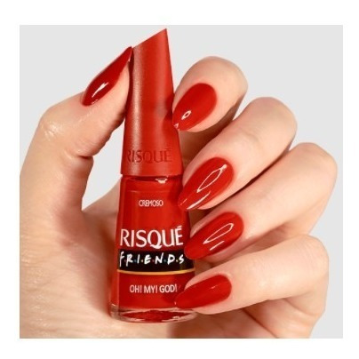 Imagem 2 de 7 de Kit C/6 Esmaltes Risque Coleção Friends Hipoalergênico 8ml