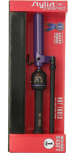 Hot Tools 2108 Nano Ceramic Marcel Curling Iron, Negro / Púr