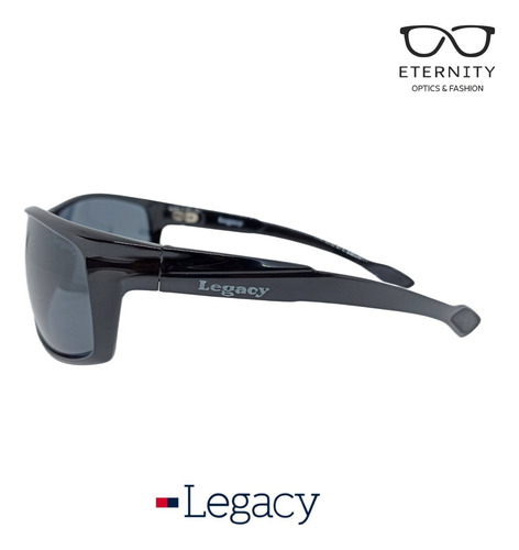 Lentes De Sol Legacy Lg2215 Black Óptica Eternity