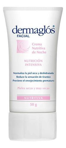 Dermaglós Facial Crema Nutritiva De Noche Pieles Secas Muy Secas Antiarrugas Antiedad