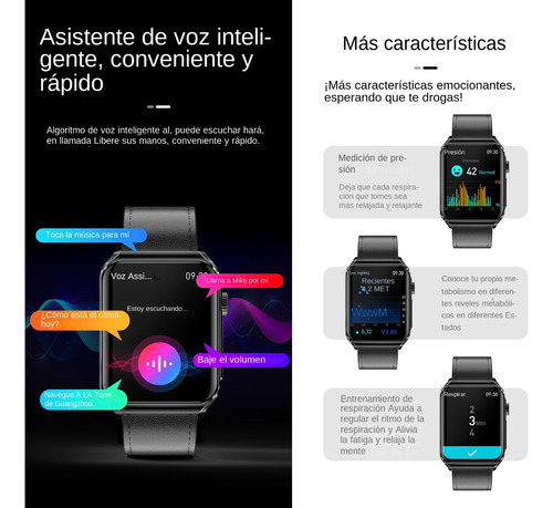 Reloj Inteligente Blood Sugar Con Nfc (responder/llamar)