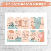Comprar Kit Imprimible Emprendedores Tags Stickers Tarjeta Papeleria