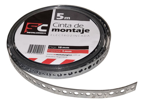 Cinta De Montaje Perforada Rollo X 5mts - Apto Todo Uso