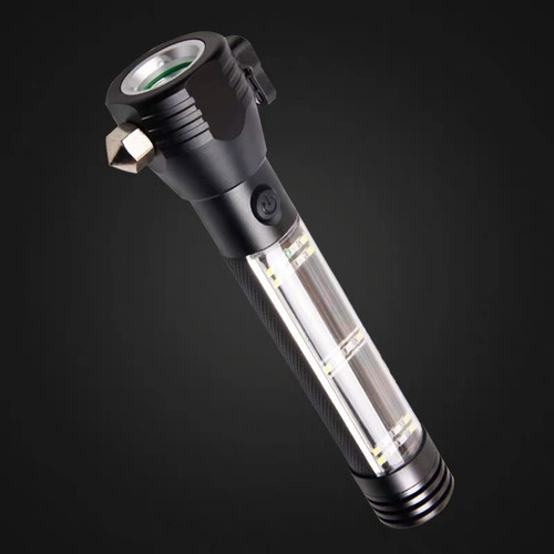 Lanterna Solar Powered Flashlight Multifuncional Usb Recarre Cor da lanterna Preto Cor da luz Branco