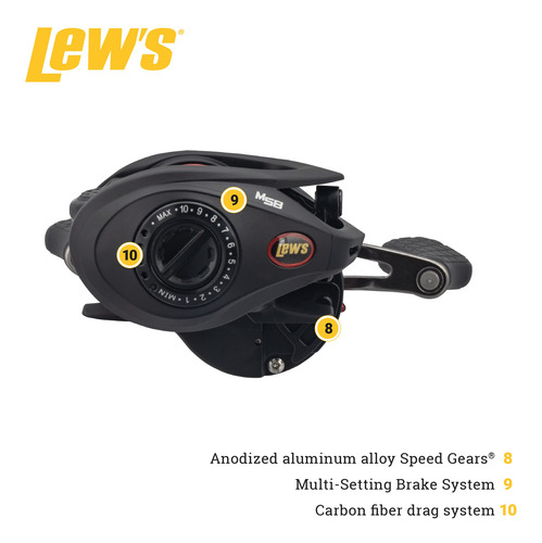 Lew's Tournament Mp Speed - Carrete De Pesca Baitcast, Recup