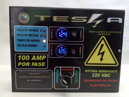 comprar Protector Electrico General Tesla  Modelo: 220vac 100 Amp